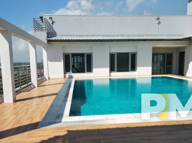 rooftop swimming pool - Home Rental Yangon