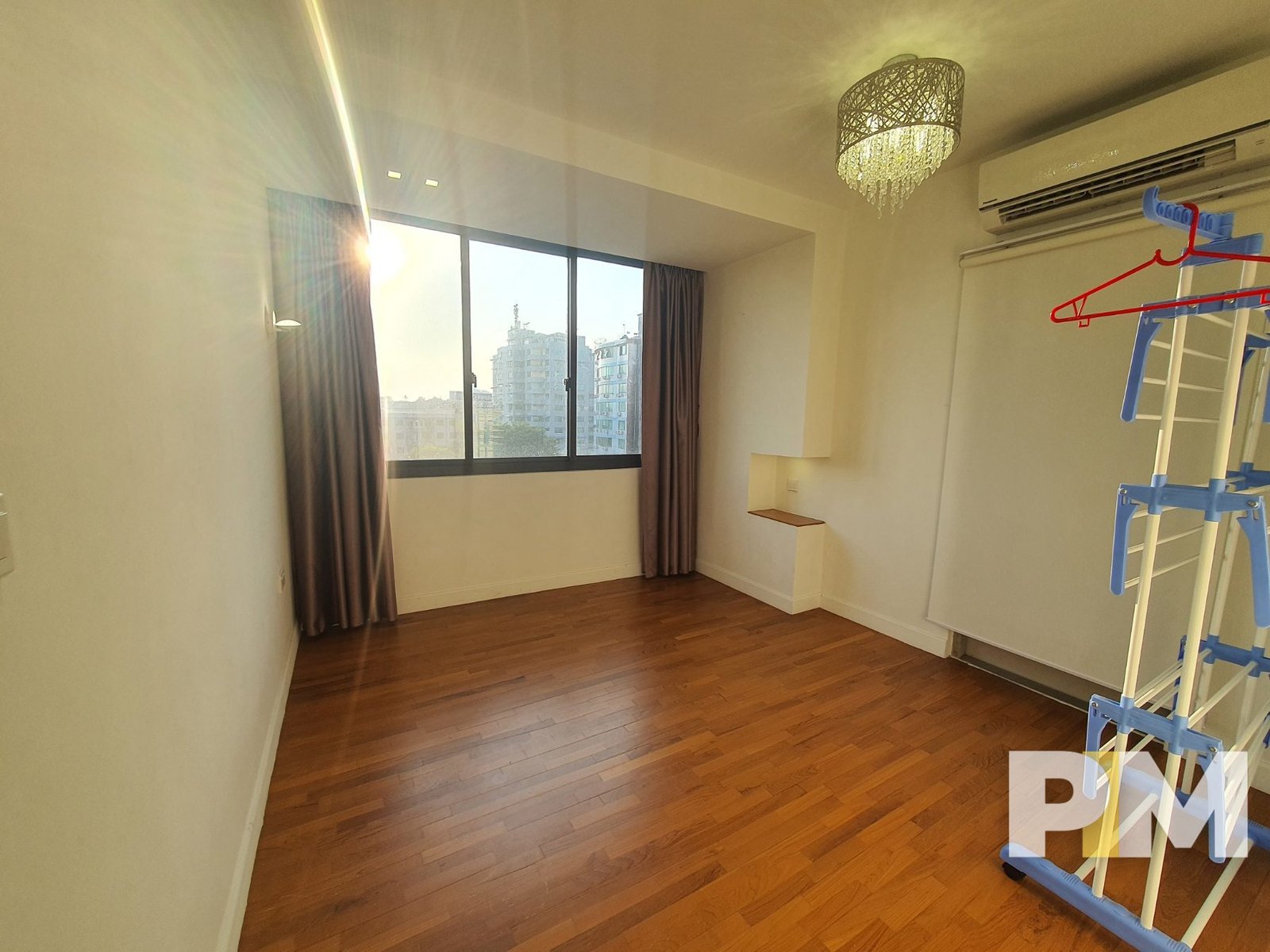 room with air conditioner - Yangon Luxury Apartments