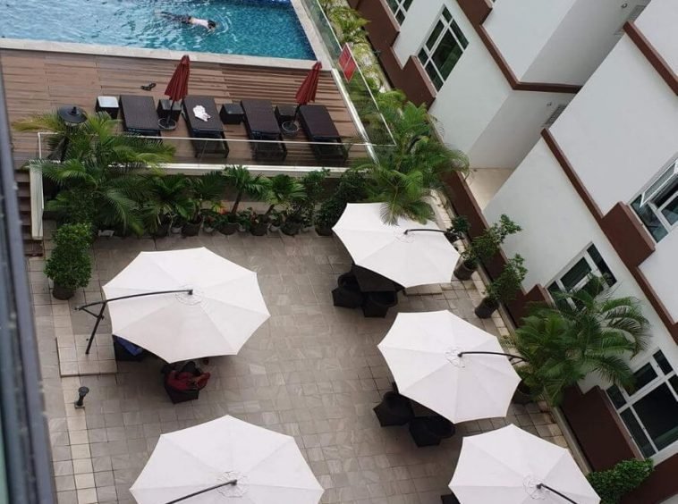Outdoor space - Condo for rent in Hlaing