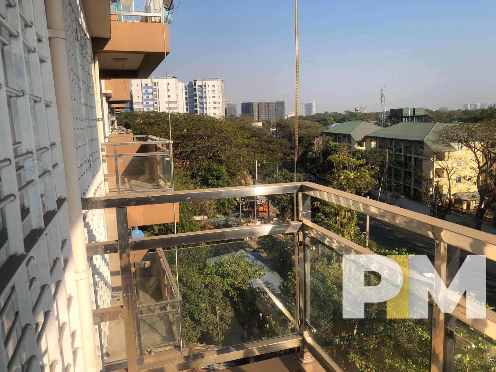 balcony view - Condo for rent in Hlaing