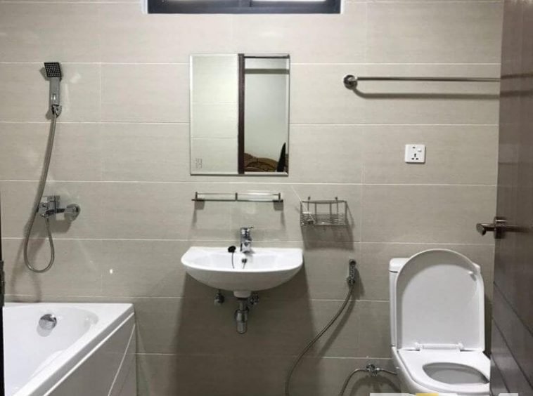 bathroom with bathtub - Home Rental Yangon