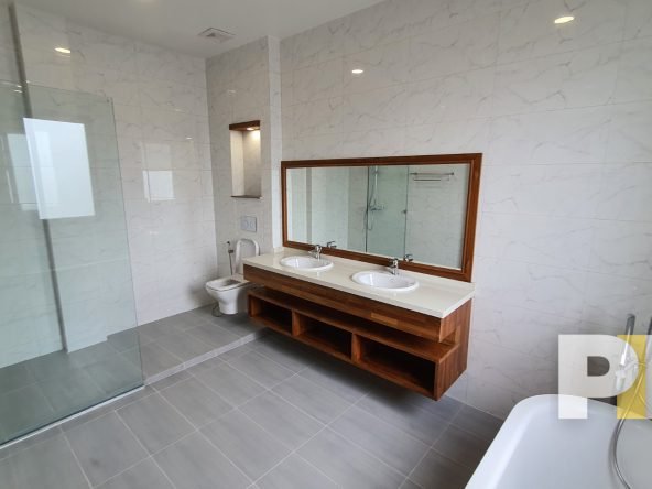 bathroom with bathtub - Home Rental Yangon