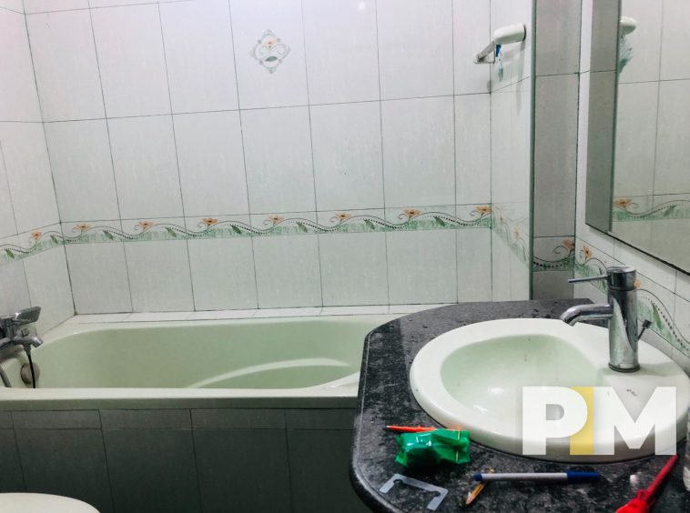 bathroom with bathtub - Home Rental Yangon