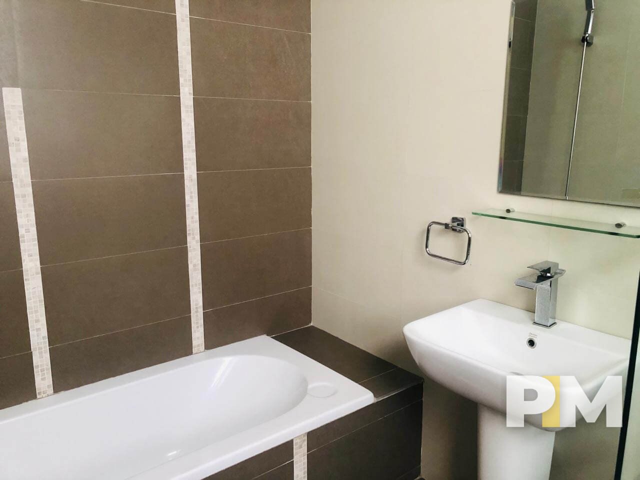 bathroom with bathtub - Real Estate in Yangon