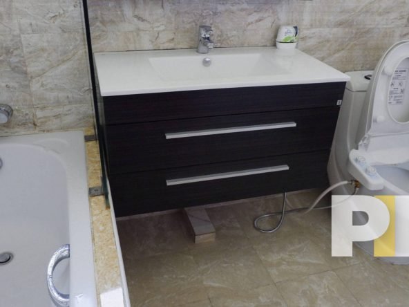 bathroom with bathtub - Yangon Property
