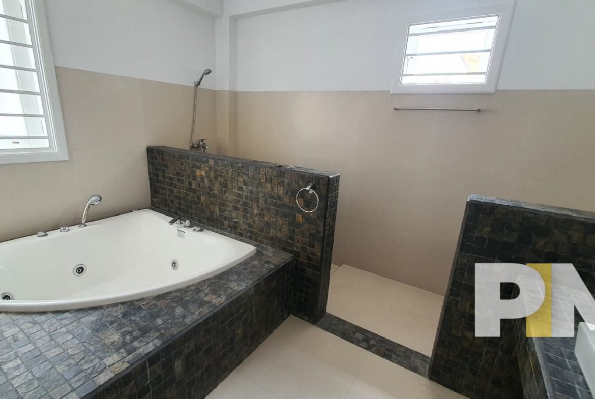 bathroom with bathtub - Yangon Property