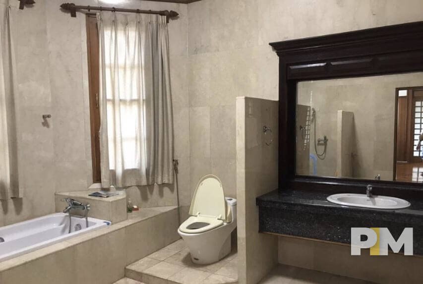 bathroom with bathtub - Yangon Real Estate