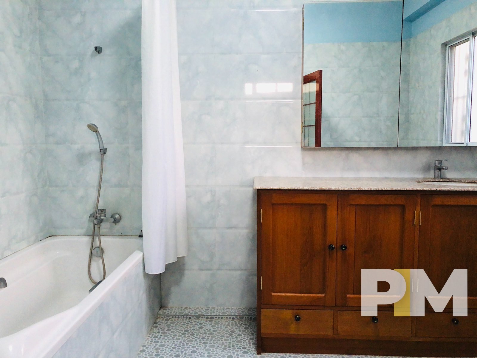 bathroom with bathtub - properties in Yangon