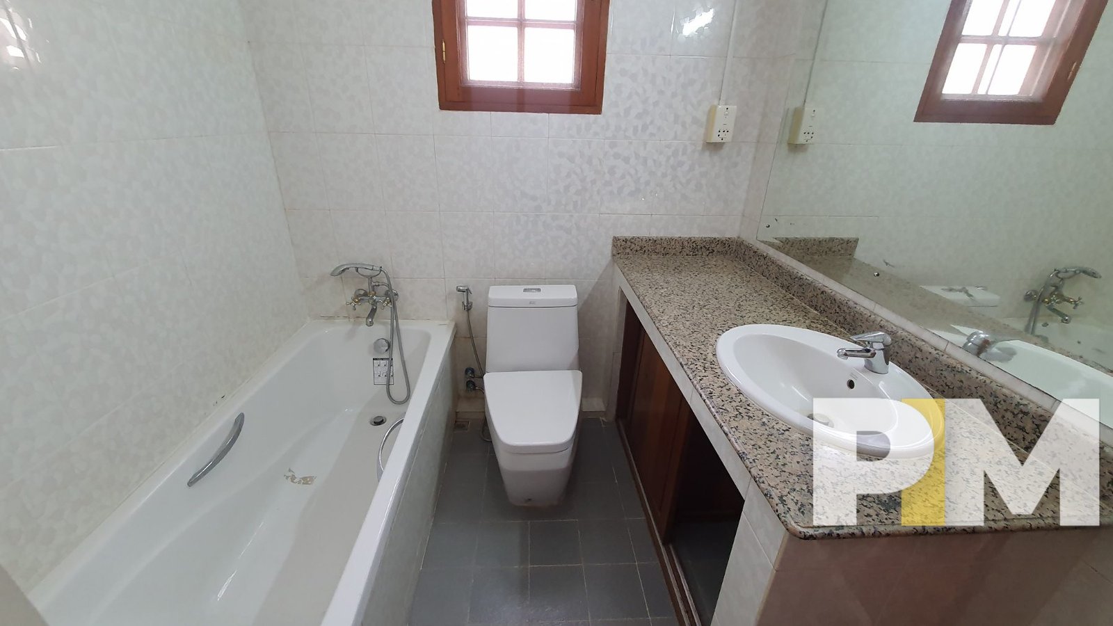 bathroom with bathtub - properties in Yangon