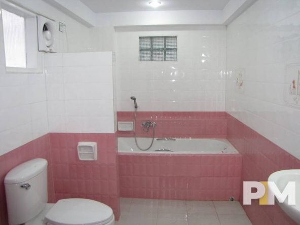 bathroom with bathtub - property in Yangon