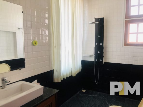 bathroom with bathtub - property in Yangon