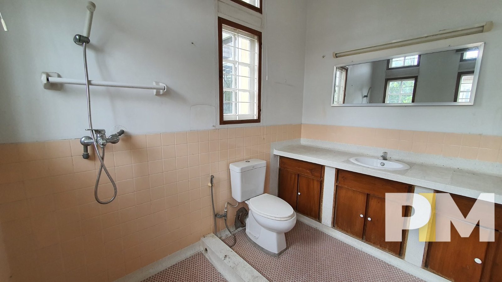 bathroom with cabients - Myanmar Property
