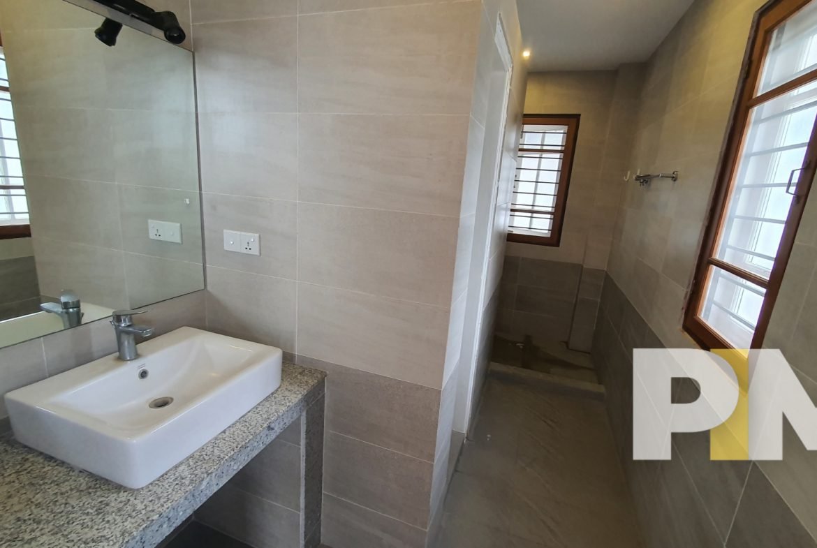 bathroom with mirror - properties in Yangon