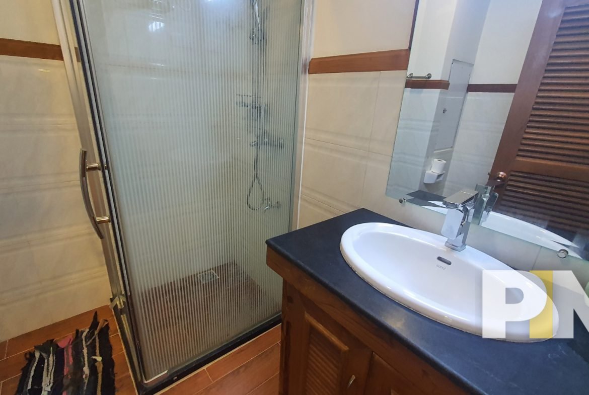 bathroom with sink - Serviced Apartments in Myanmar