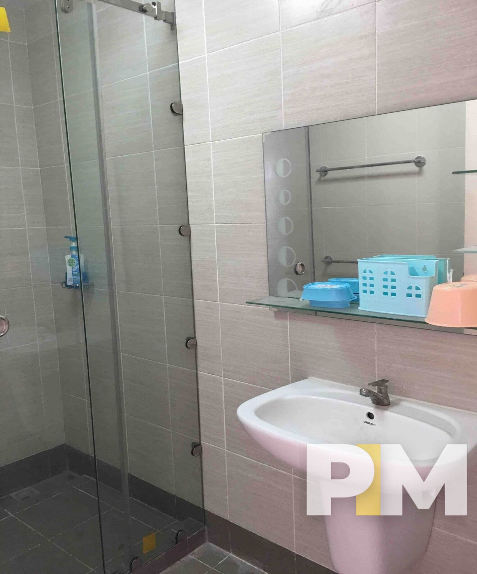 bathroom with sink - properties in yangon