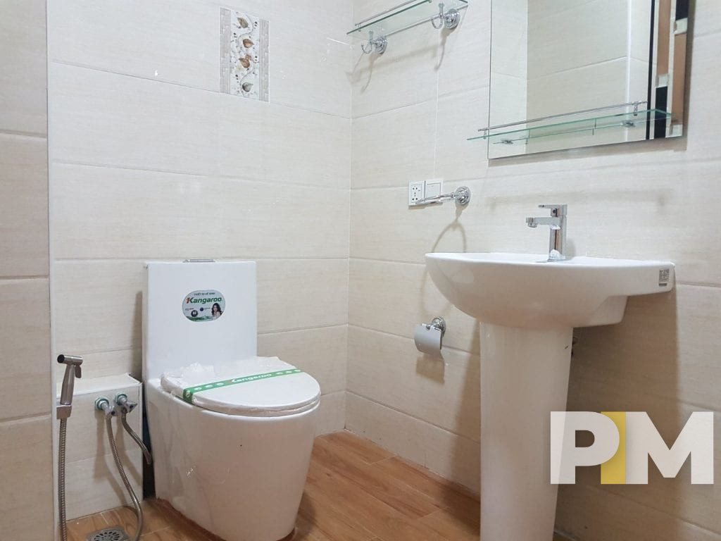 bathroom with sink - property in Yangon