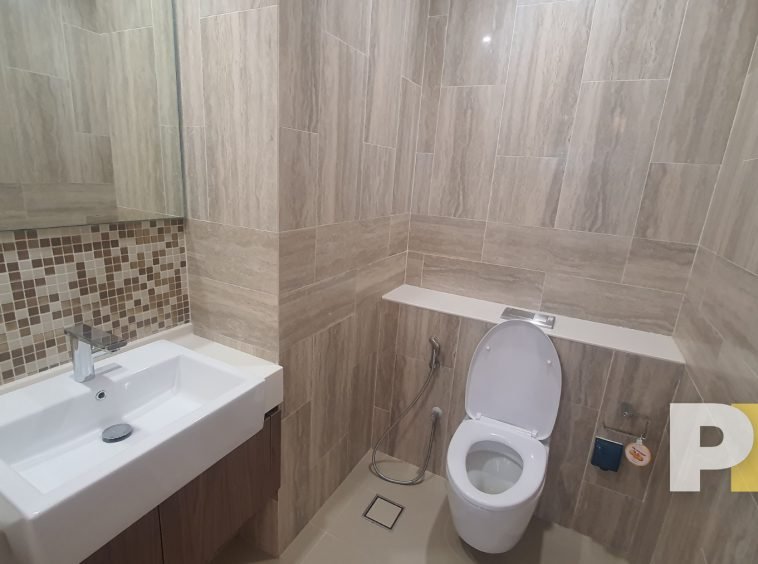 bathroom with sink - property in Yangon