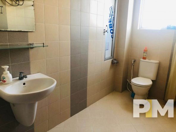 bathroom with sink - property in Yangon
