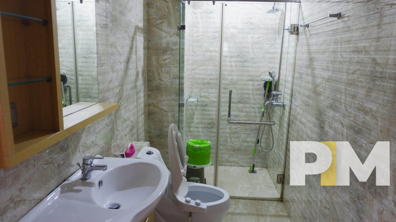 bathroom with tub - Home Rental Yangon