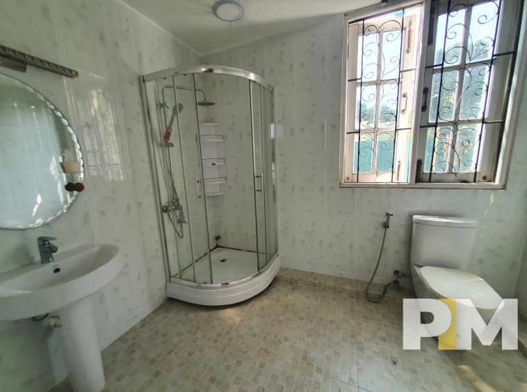 bathroom with tub - Home Rental Yangon