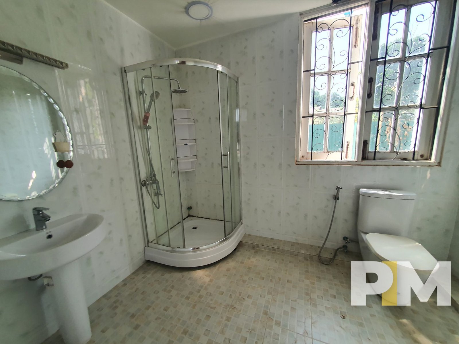 bathroom with tub - Home Rental Yangon