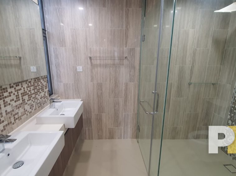 bathroom with tub - Yangon Property