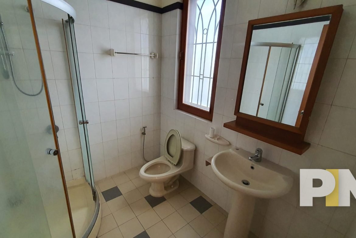 bathroom with tub - property in Yangon