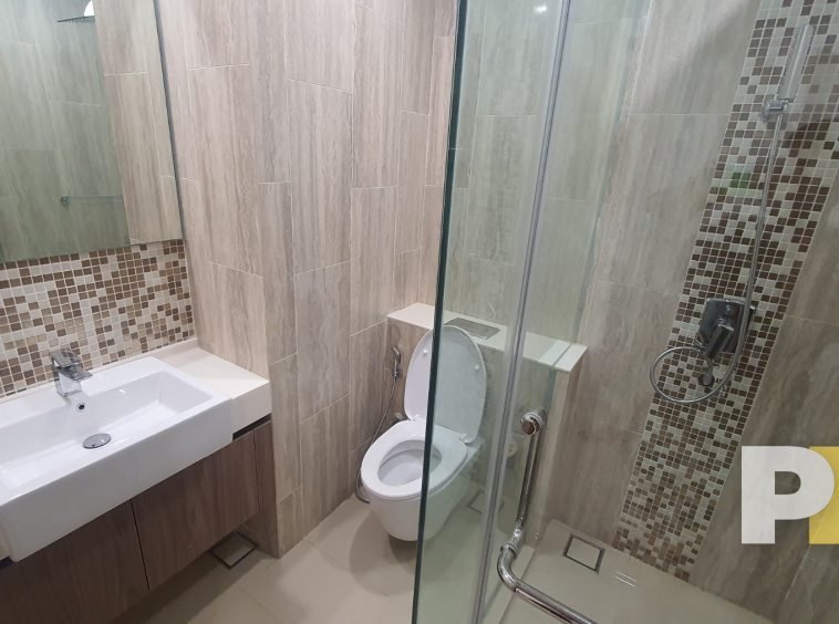 bathroom with tub - property in Yangon