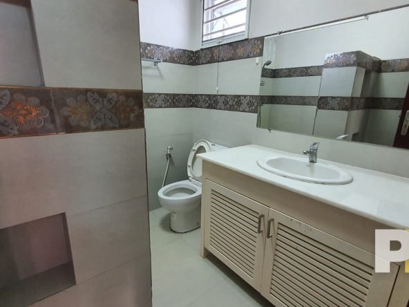 bathroom with washing basin - property in Yangon