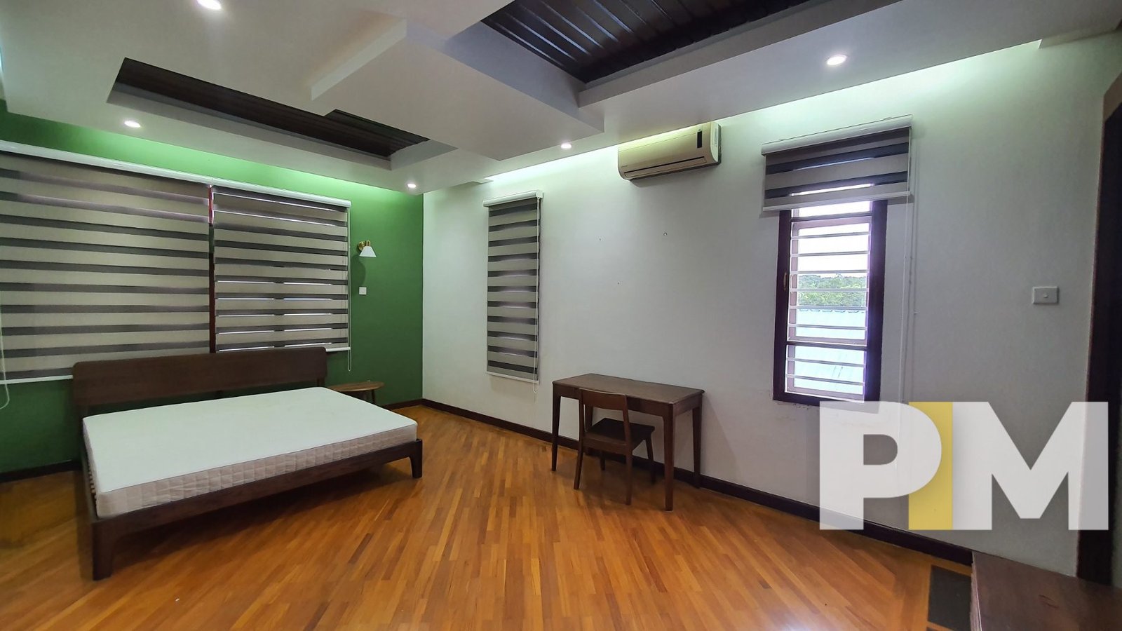bedroom with air conditioner - Home Rental Yangon