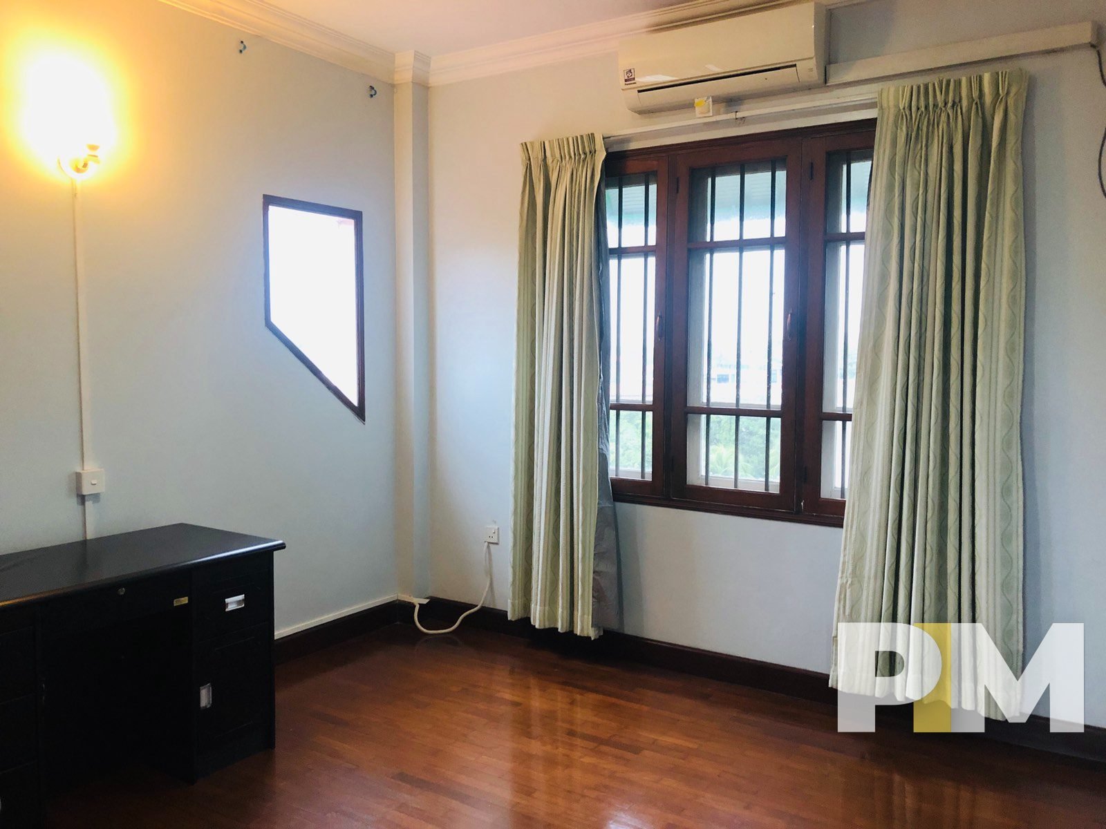 bedroom with air conditioner - Rent in Yangon