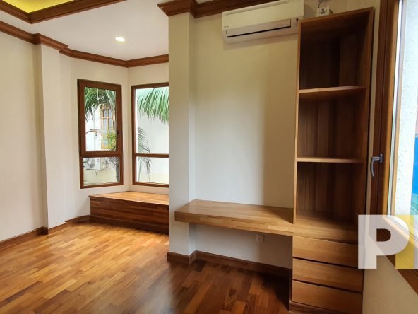 bedroom with air conditioner - Yangon Property