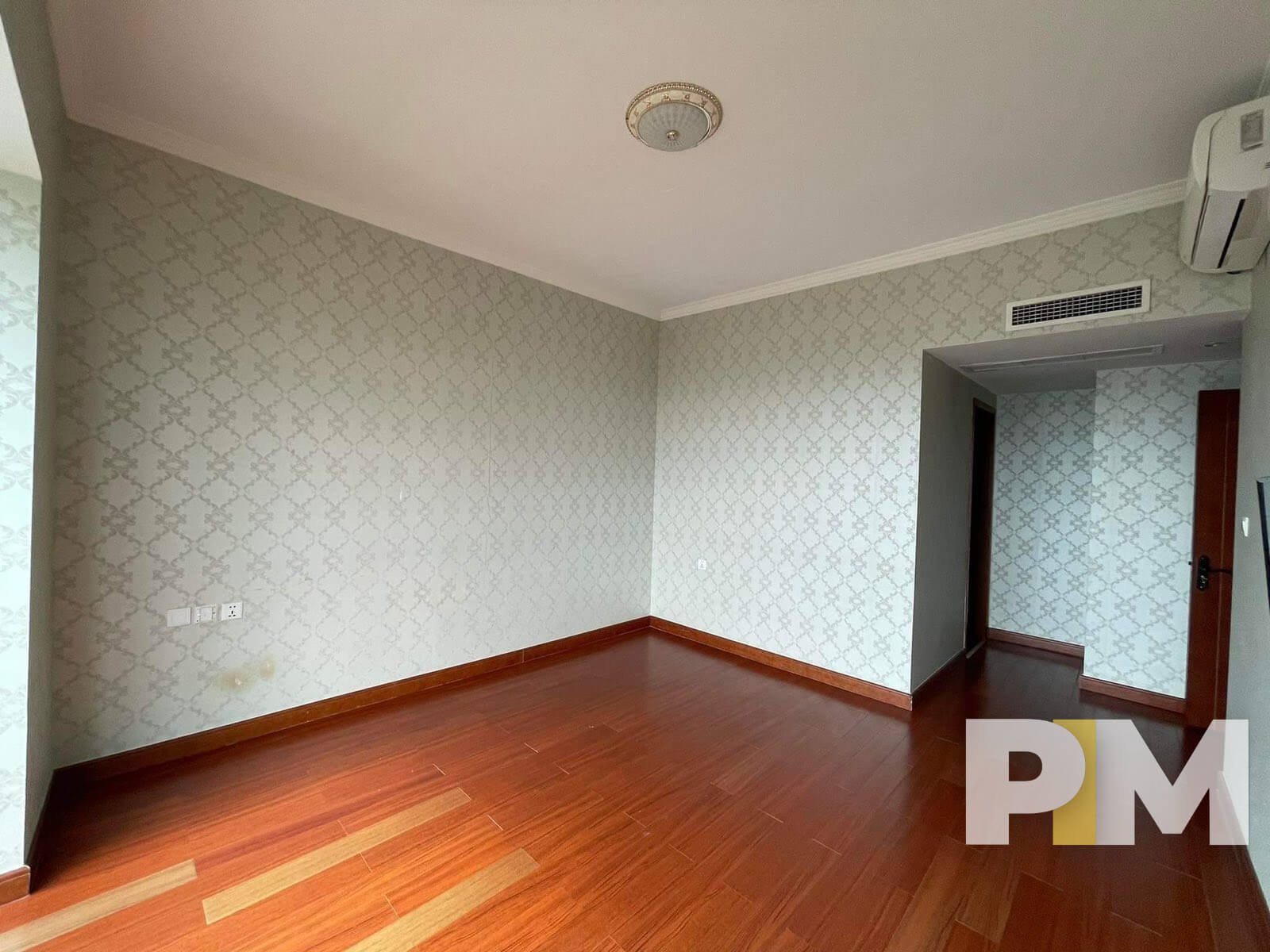 bedroom with air conditioner - Yangon Property