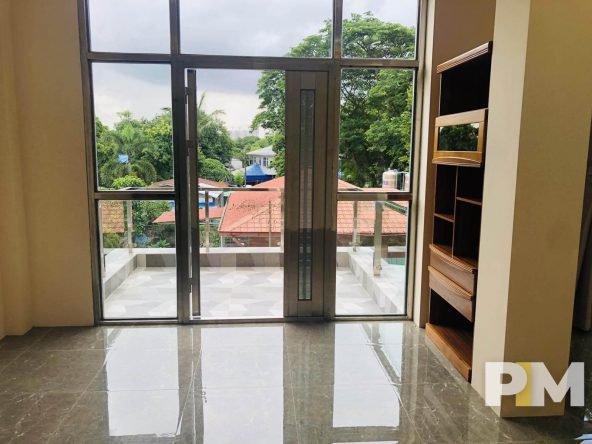 bedroom with balcony - Myanmar Real Estate