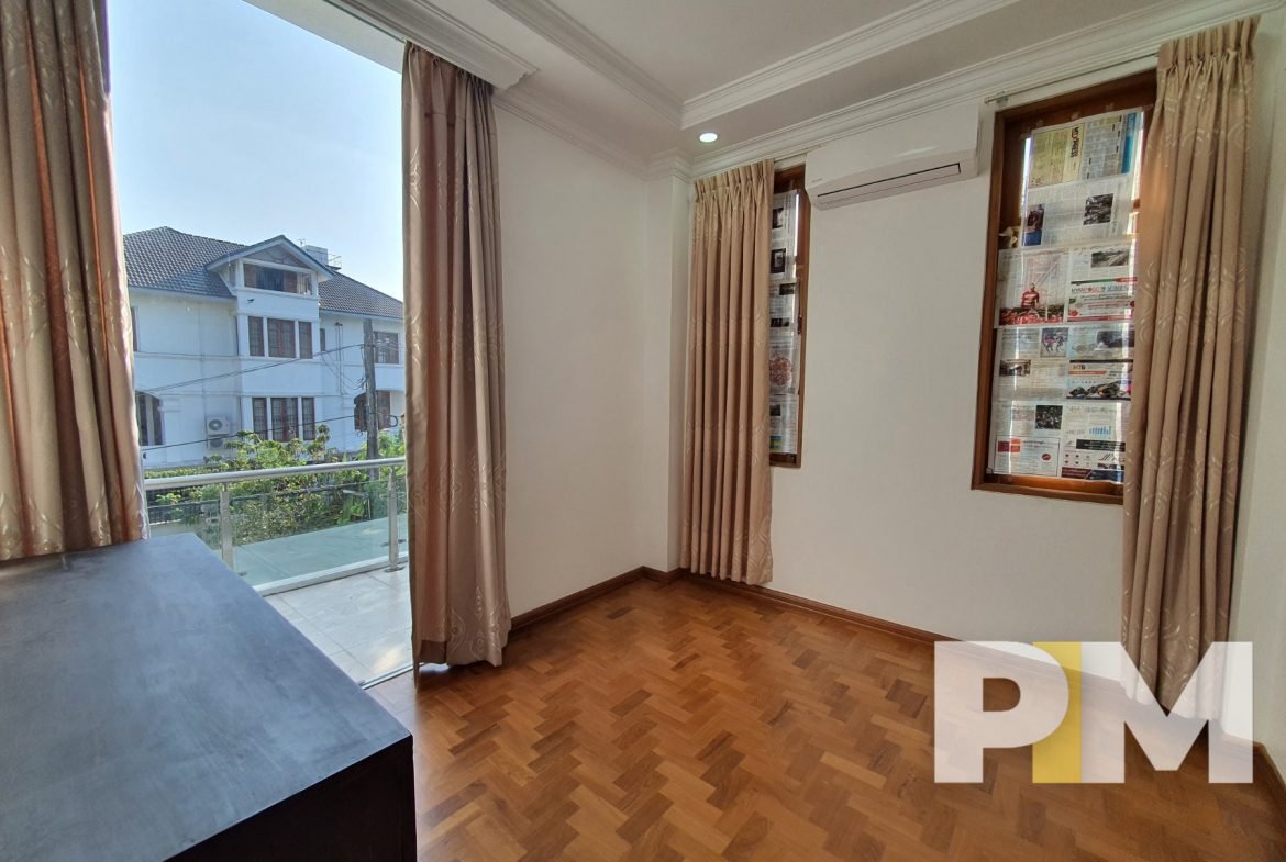 bedroom with balcony - Yangon Property