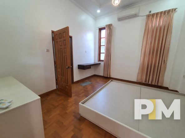 bedroom with bed - Myanmar House for rent