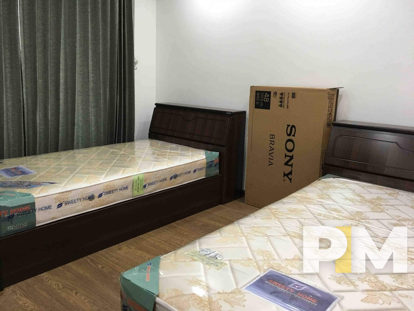 bedroom with bed and mattress - Myanmar Condo for rent