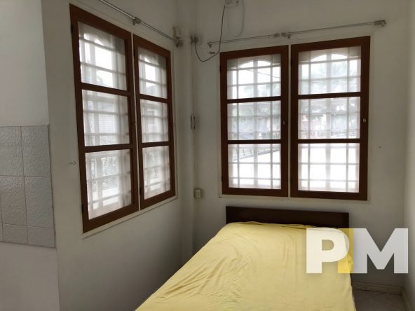 bedroom with bed and mattress - Myanmar House for rent