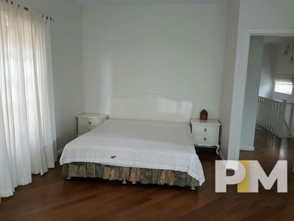 bedroom with bed and mattress - Myanmar House for rent