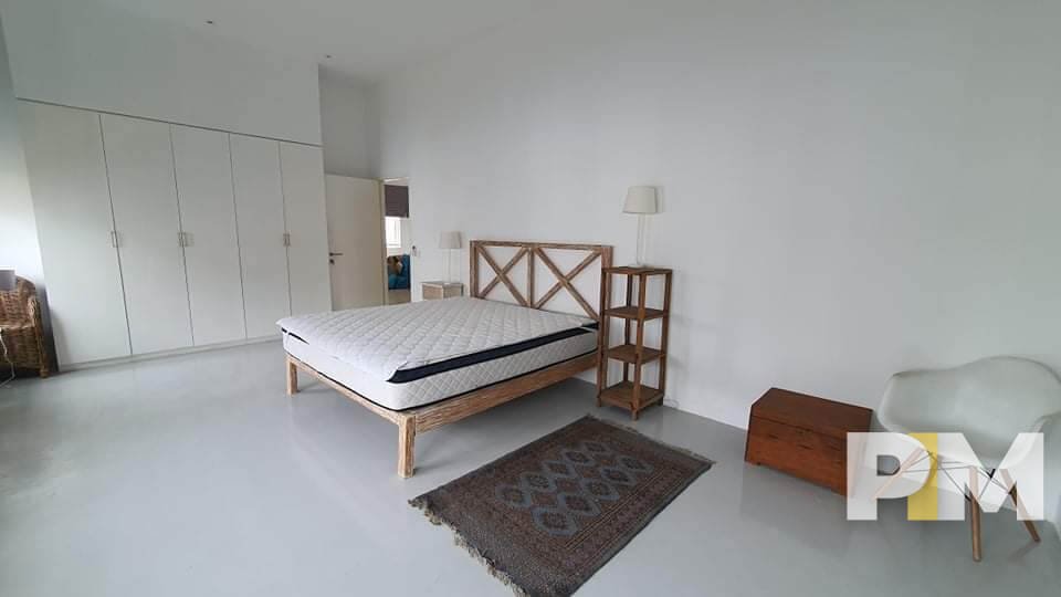 bedroom with bed and mattress - Real Estate in Yangon