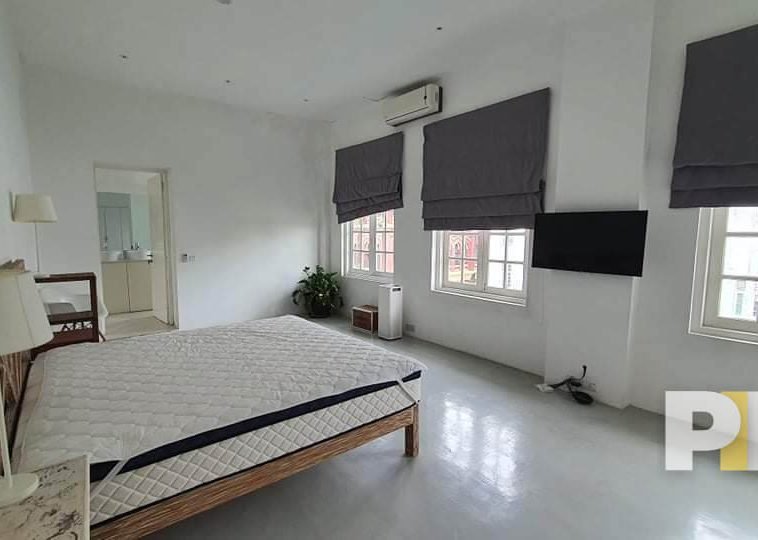 bedroom with bed and mattress - Rent in Myanmar