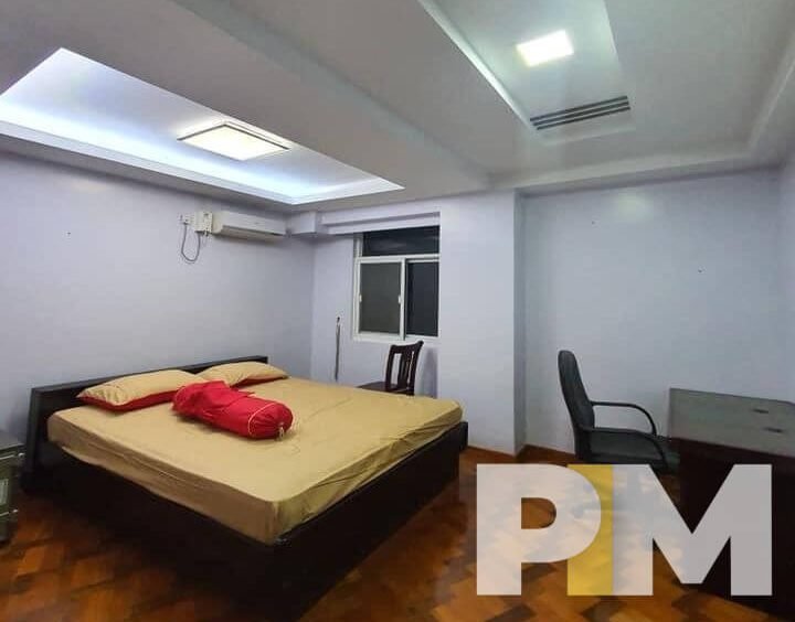 bedroom with bed and mattress - Rent in Myanmar