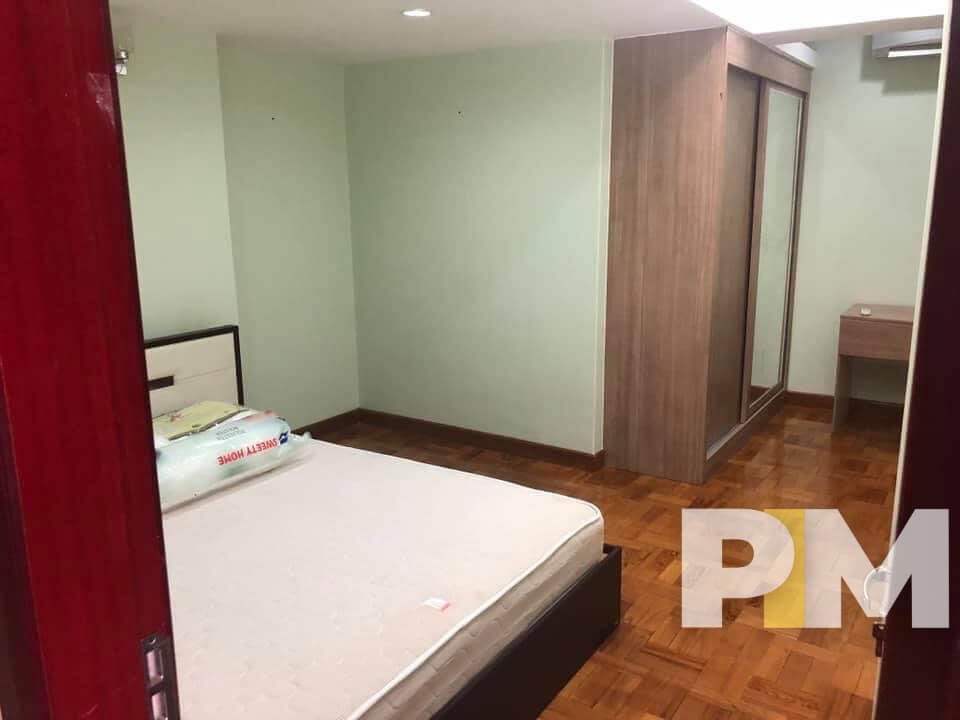 bedroom with bed and mattress - Rent in Yangon