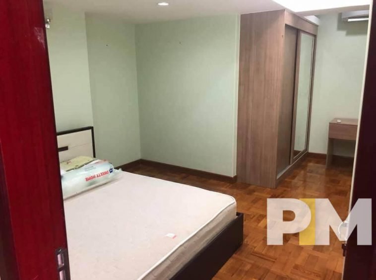 bedroom with bed and mattress - Rent in Yangon