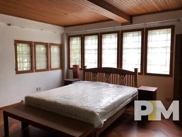bedroom with bed and mattress - Rent in Yangon