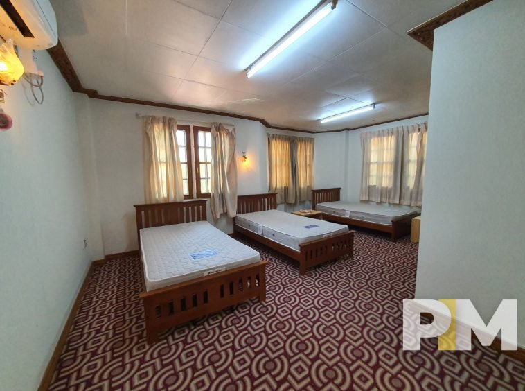 bedroom with bed and mattress - Rent in Yangon