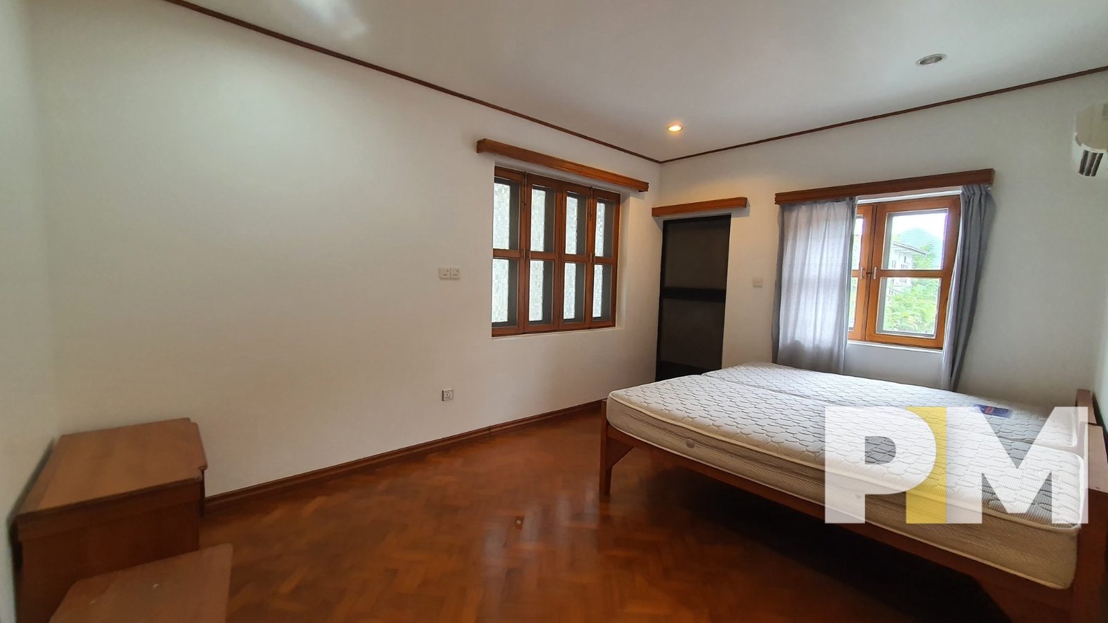 bedroom with bed and mattress - Myanmar House for rent