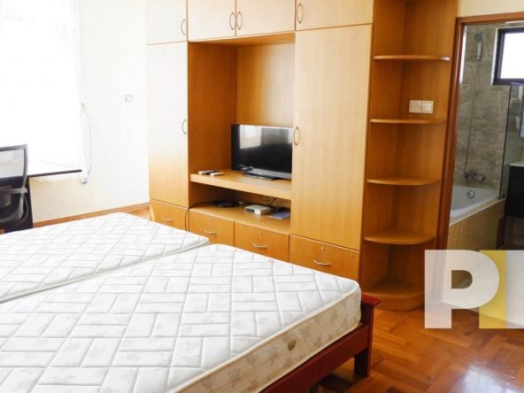 bedroom with bed and mattress - Yangon Real Estate