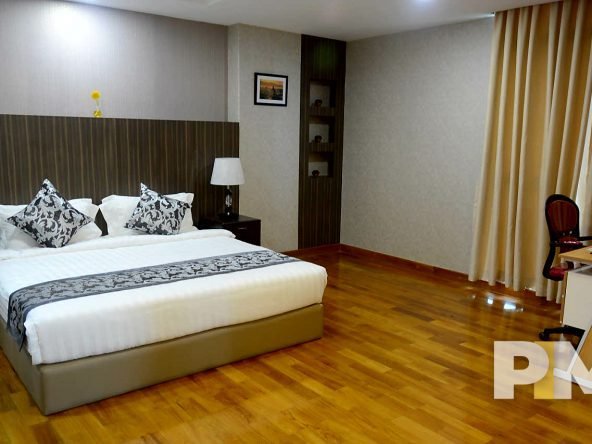 bedroom with bed and mattress - properties in Yangon