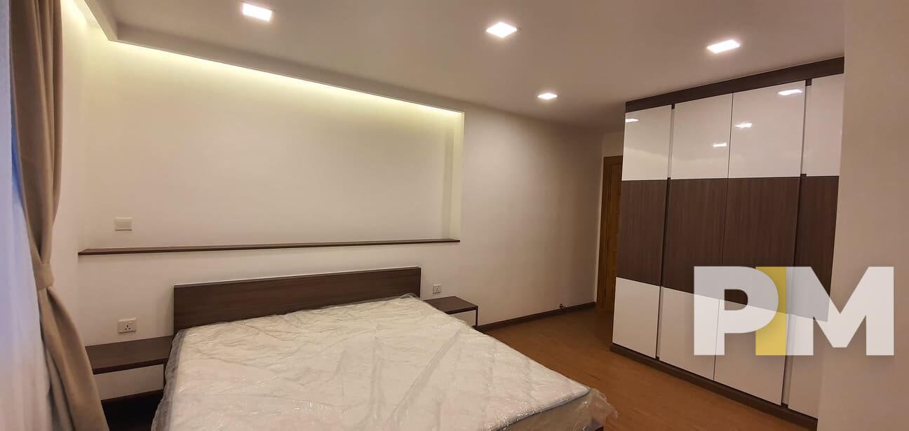 bedroom with closet - Yangon Property